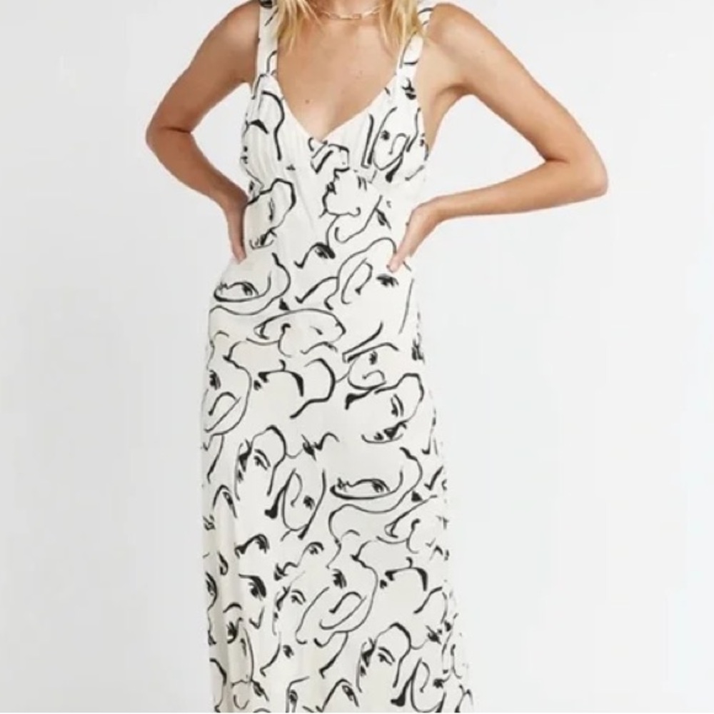 DISSH Black and White Maxi Dress